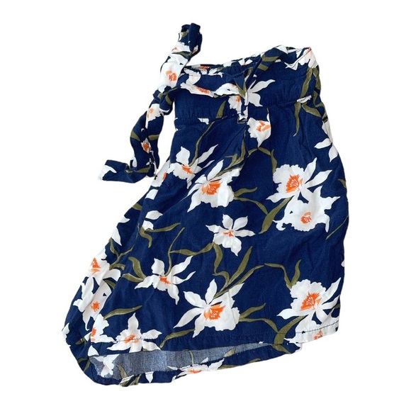 Women’s Flowy Navy Blue Floral Shorts with Tie, Size XS-Old Navy-Great Condition - Picture 4 of 4